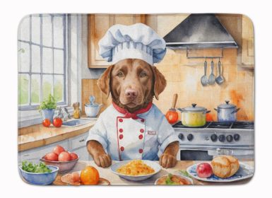 Chesapeake Bay Retriever The Chef Memory Foam Kitchen Mat Machine Washable Anti-Fatigue Mat Cushion Comfort Bath Mat or Kitchen Rug